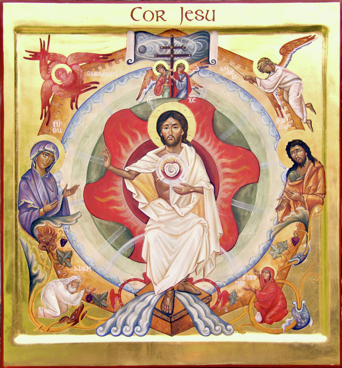 Icon of the Sacred Heart Giclée Print