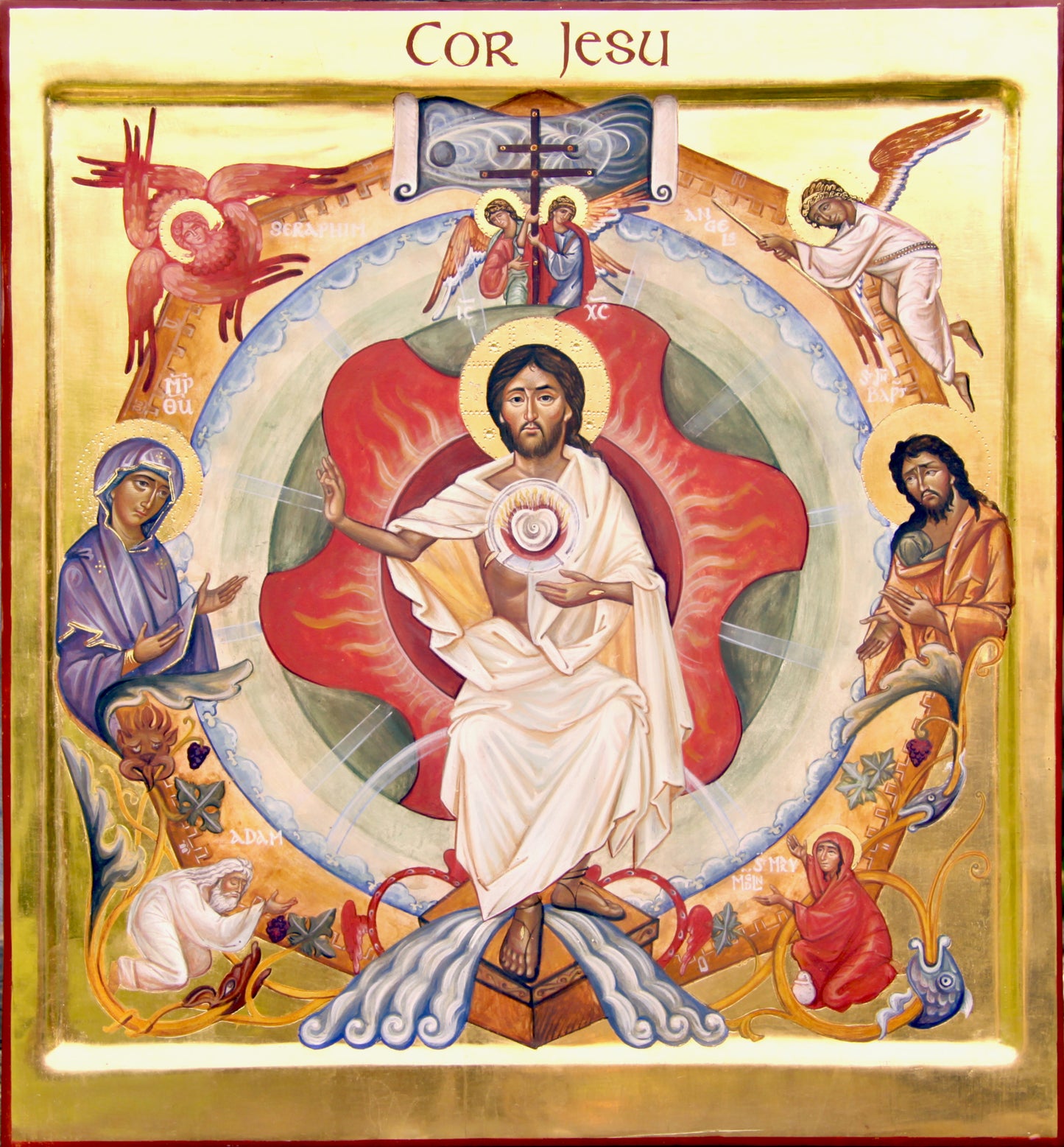 Icon of the Sacred Heart Giclée Print